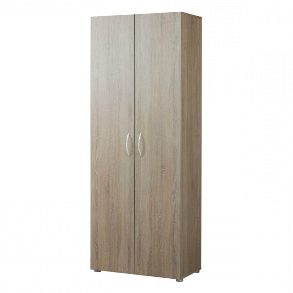 Armadio ufficio multiuso 7 ripiani 69x36x181 cm colore rovere