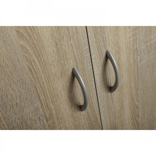 Armadio ufficio multiuso 7 ripiani 69x36x181 cm colore rovere