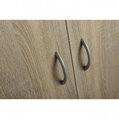 Armadio ufficio multiuso 7 ripiani 69x36x181 cm colore rovere