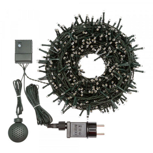 Luci di Natale per interni ed esterni 600 LED 30,5mt con speaker bluetooth Lotti