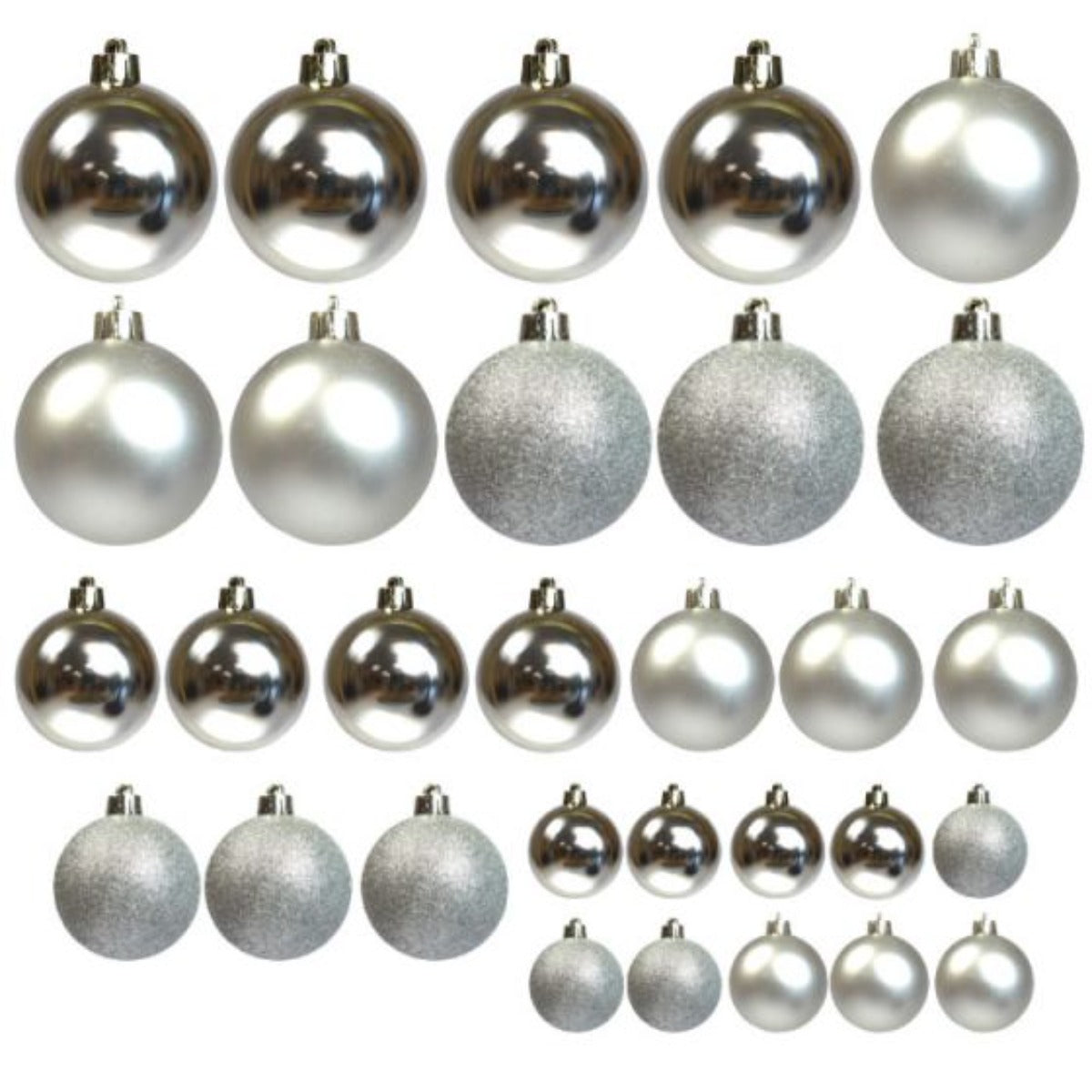 Set 30 palline di natale vari colori