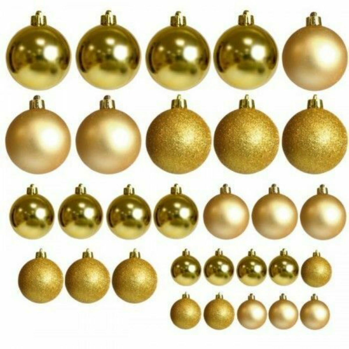 Set 30 palline di natale vari colori