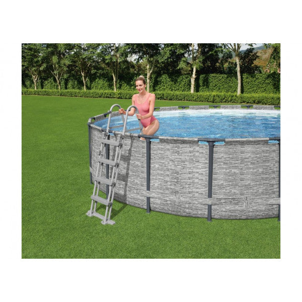 Piscina fuori terra rotonda Steel Pro Max Bestway 5619E con accessori  488x122 cm