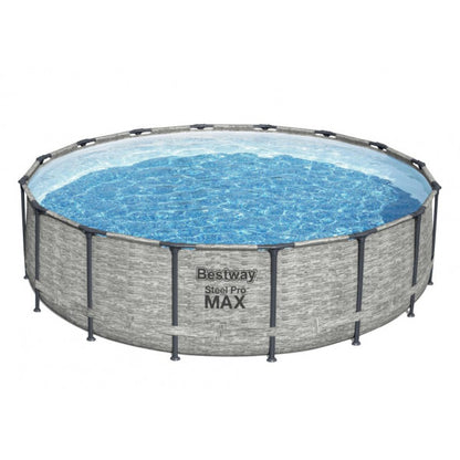 Piscina fuori terra rotonda Steel Pro Max Bestway 5619E con accessori  488x122 cm