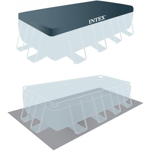 Piscina fuori terra prisma metal frame intex 26792 con accessori 488x244x107 cm