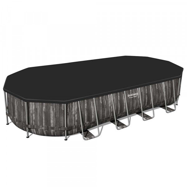 Piscina fuori terra Power Steel ovale Bestway 5611T con accessori 732x366x122 cm