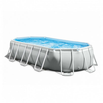 Piscina fuori terra prisma frame ovale Intex 26796 con accessori 503x274x122 cm