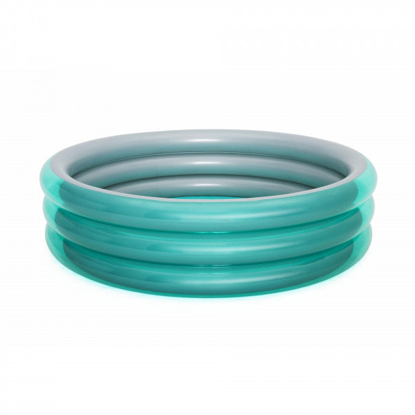Piscina gonfiabile per bambini Bestway 51043 Big Metallic 3 ring pool 200x53 cm