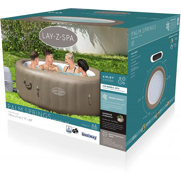 Piscina idromassaggio gonfiabile Bestway 60017 Lay-Z Spa Palm Spring 196x71 cm
