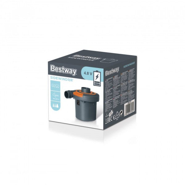 Pompa di gonfiaggio elettrica Bestway 62155 Sidewinder 4,8V ricaricabile