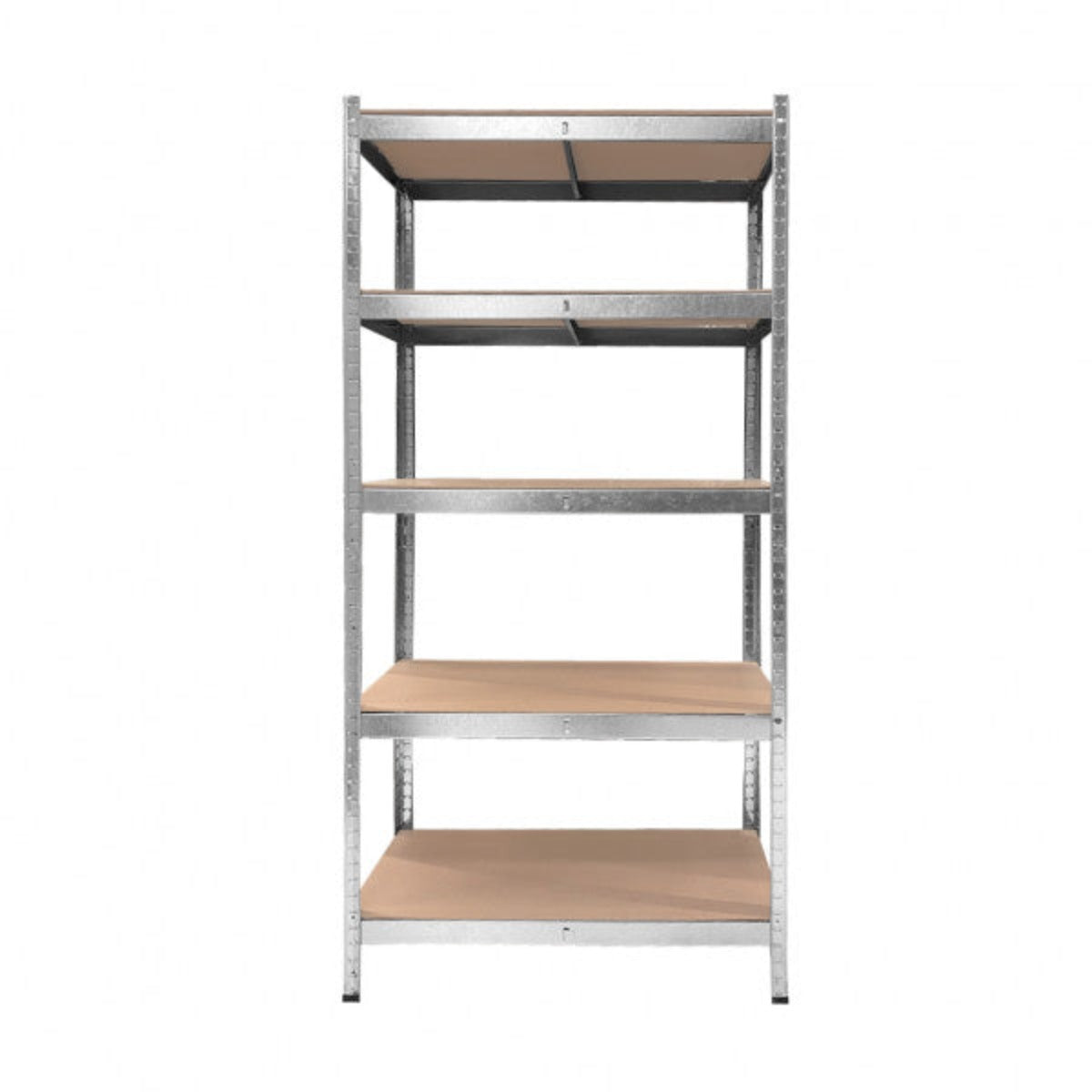 Scaffale in metallo con 5 ripiani 90x40x180 cm grigio portata per ripiano 175 kg frontale