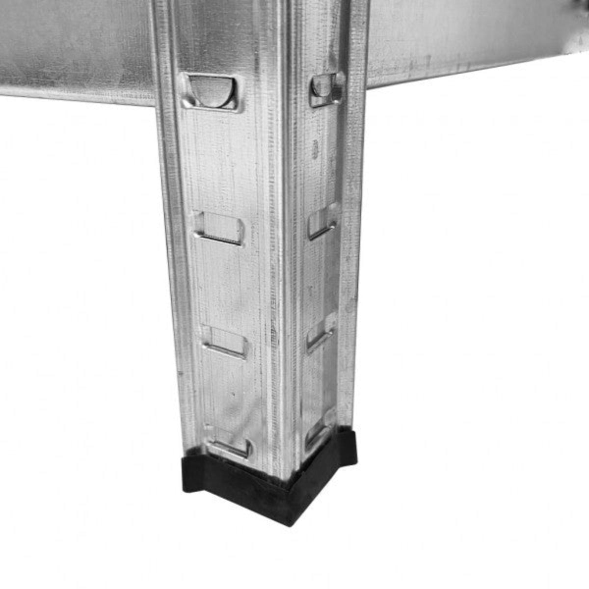 Scaffale in metallo con 5 ripiani 90x40x180 cm grigio portata per ripiano 175 kg piedino