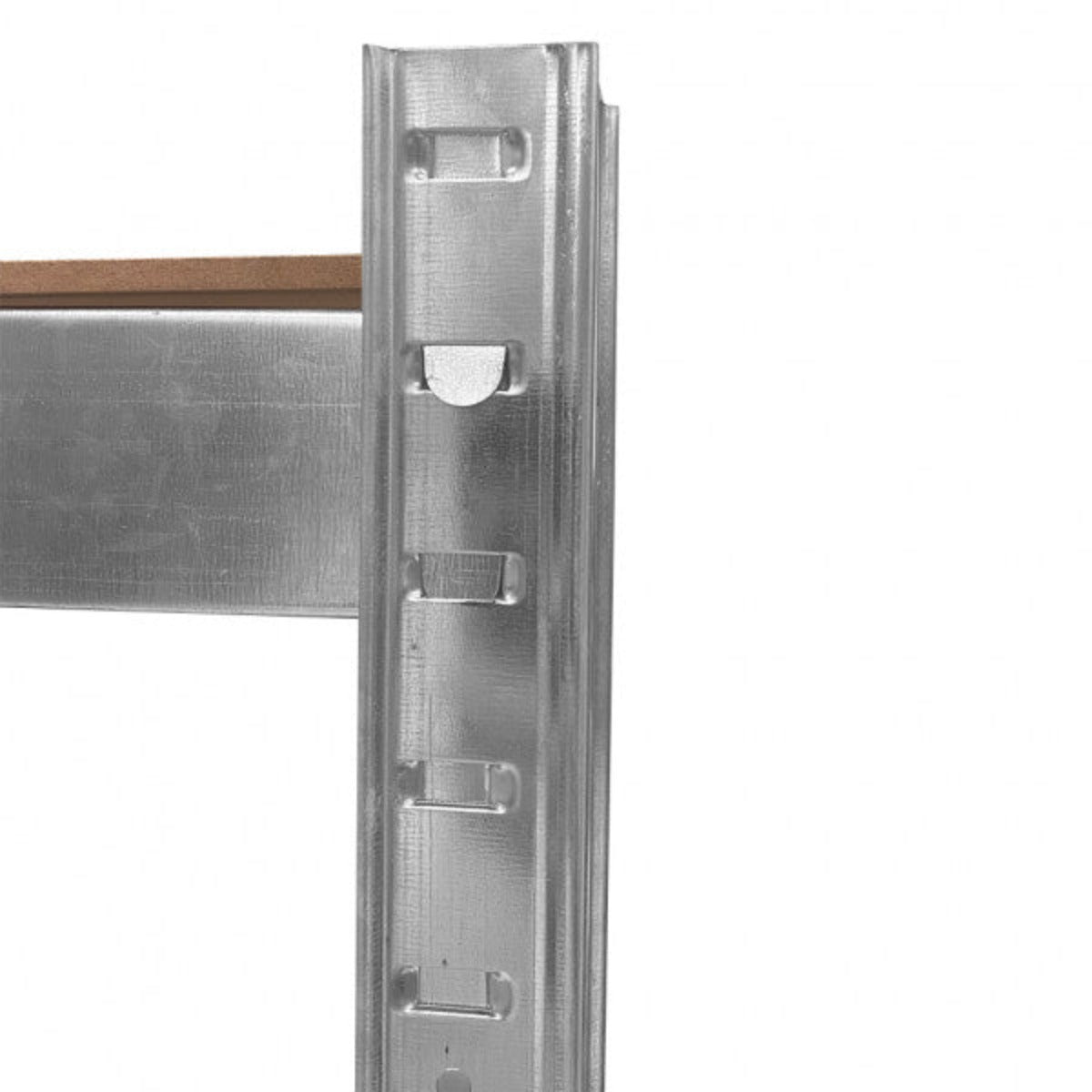Scaffale in metallo con 5 ripiani 90x40x180 cm grigio portata per ripiano 175 kg incastro