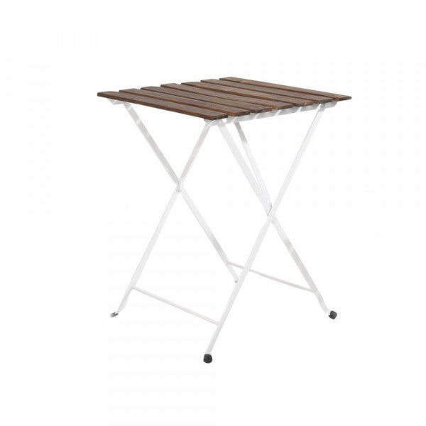 Set da giardino bistrot tavolo quadrato con due sedie pieghevoli Koopman