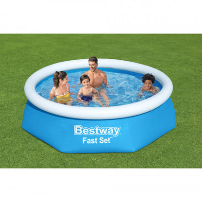 Set piscina gonfiabile Bestway 57450 Fast Set forma rotonda 2.44 m x 61 cm