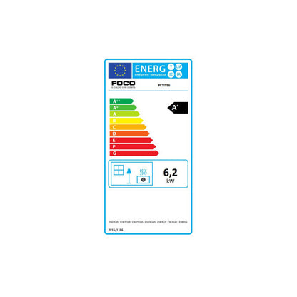 Stufa a pellet 43 x 43.5 x 77 cm Foco Petite mod. 6