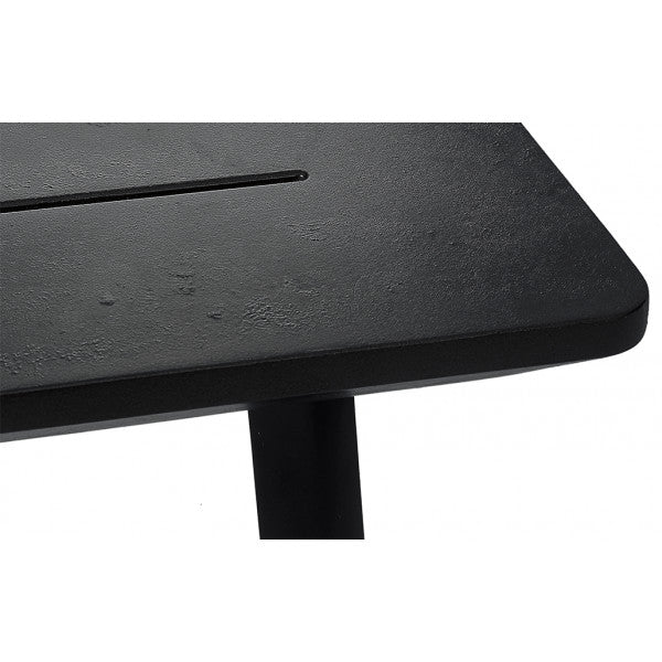 Tavolo da giardino in resina Keter Metalea 146x87x75 cm grafite