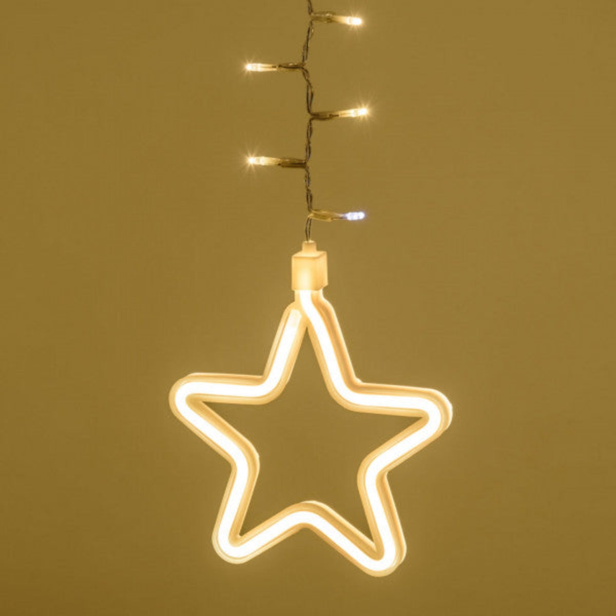 Tenda luci di Natale Ice 300x95cm 930 led bianco caldo e bianco e 10 stelle bianco caldo Lotti 68780