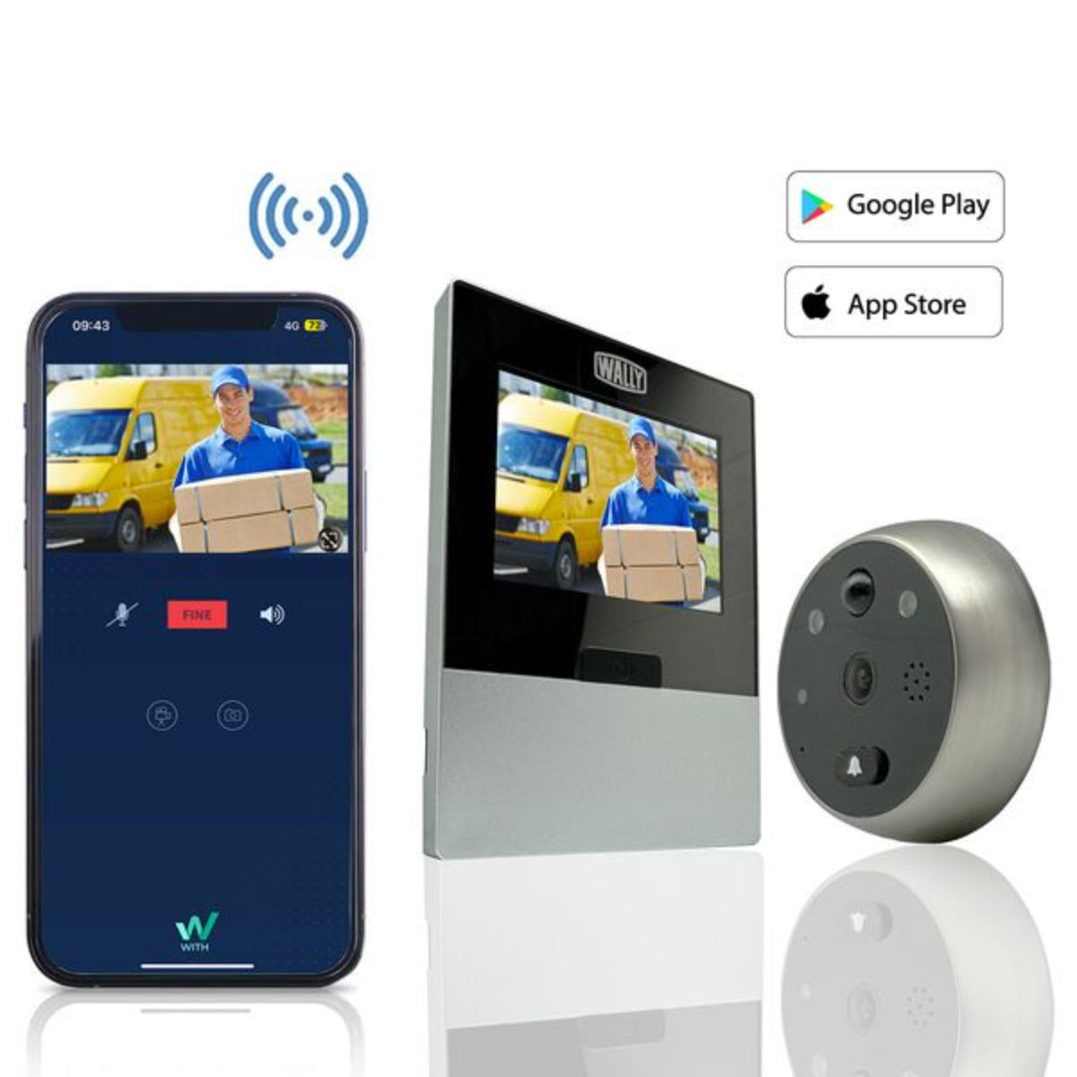Spioncino digitale smart Wally con controllo remoto da app
