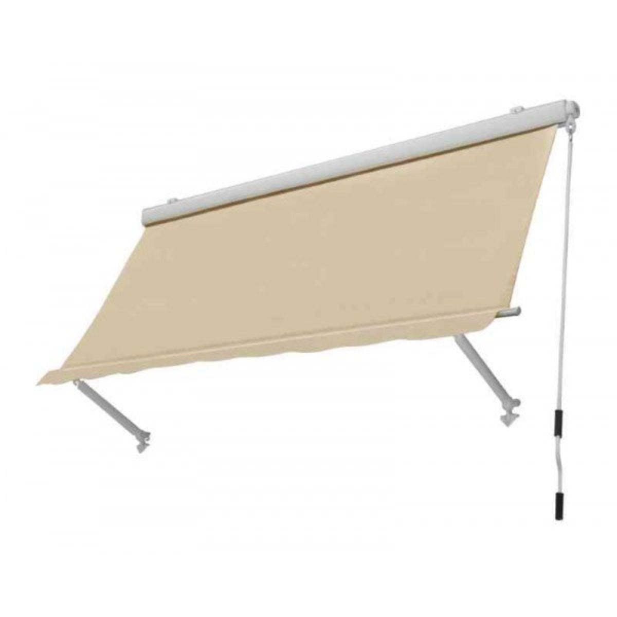 Tenda da sole a caduta con bracci cn cassonetto beige