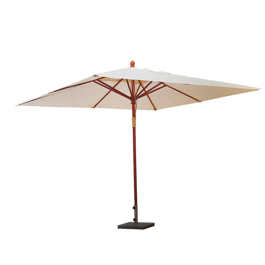 Ombrellone da giardino 3x4 mt Dominica ecrù senza mantovana