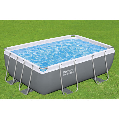 Piscina fuori terra Steel Pro Max rettangolare Bestway 56629 con accessori 282x196x84 cm