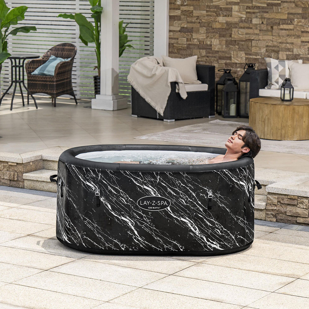 Vasca ghiaccio crioterapia Bestway Lay-Z Spa Glacial Dip 152x92x71 cm