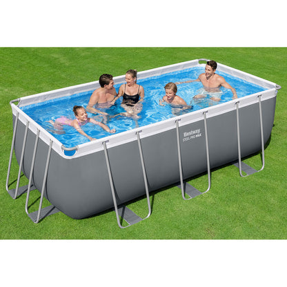 Piscina fuori terra Steel Pro Max rettangolare Bestway 56456 con accessori 412x201x122 cm