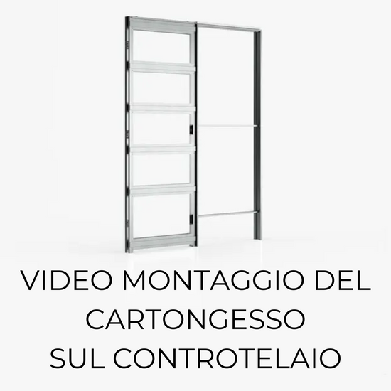 video montaggio cartongesso sul controtelaio