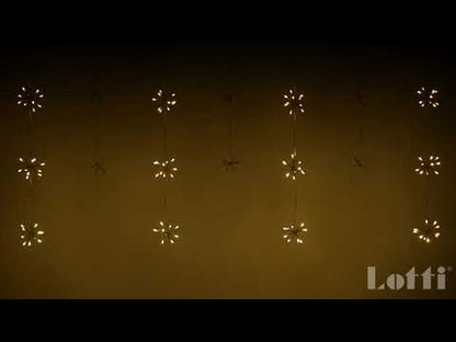Tenda luminosa Ice Light Bunch da esterno 300 LED bianco caldo 300x70 cm