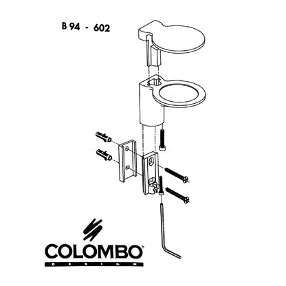 Reggimensola a morsetto per vetro 6/12 mm Colombo