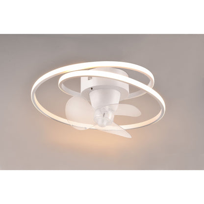 Plafoniera Umea Led Ventilatore Spirale 2700k - 6500k Trio Lighting