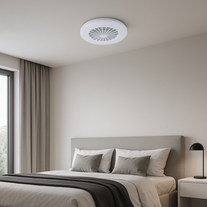 Ventilatore da soffitto con luce led Briloner Britop bianco Ø48 cm